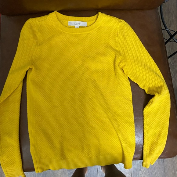 Loft petite stitch sweater saffron spice xxsp - Picture 3 of 5